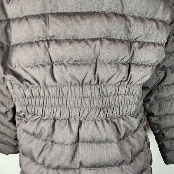 Michael Kors Down Longer Length Jacket with Detachable Hood Dark Gray Size L - Picture 5 of 13